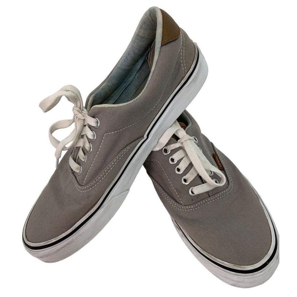 Unisex Vans Era Sneakers 8.5 Mens 10 womens Lace Up Gray GUC Skate Walk 6436